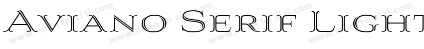 Aviano Serif Light字体转换